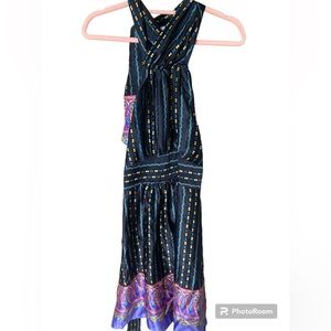 Vintage Silk Betsey Johnson Dress Rare Halter Size 8